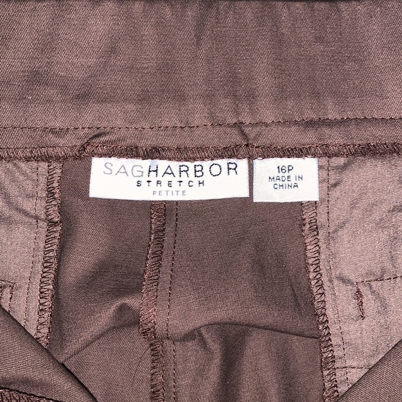 Sag Harbor crop slacks. Color Cocoa size 16P. - Picture 3 of 5